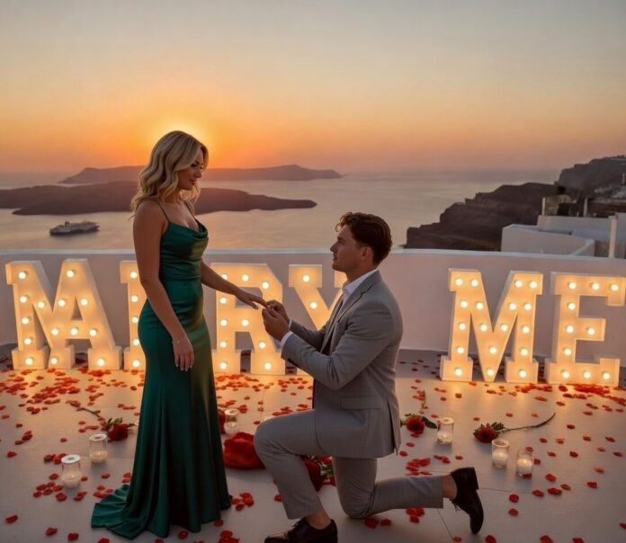 Romantic Proposal in the Greek Islands